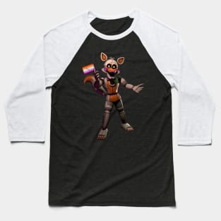 Lolbit Lesbian Flag Pride - FNAF Baseball T-Shirt